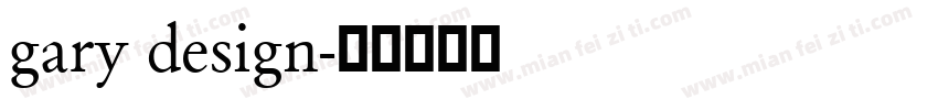 gary design字体转换